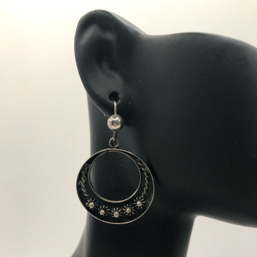 925 Mexico hoop earrings
